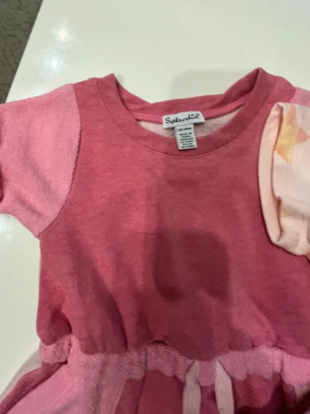 Splendid Romper (SET OF THREE!). Size 12-18 months (Two-Tone Pink and Stars)
